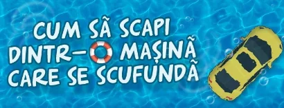 Evadare masina scufundata